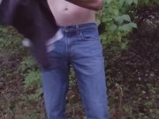 Twink Sprays 11 Cumshots in the Woods