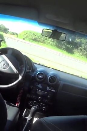 Jerking off in the Car