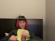 Onesie 19 year old solo jerk