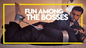 Fun among the bosses! (1080p) Gay Bondage - Gay Domination - Suit & Tie - Trampling - Handgag - BDSM
