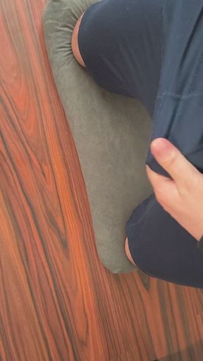 I jerked off my dick in the living room all by myself at home until I cummed
