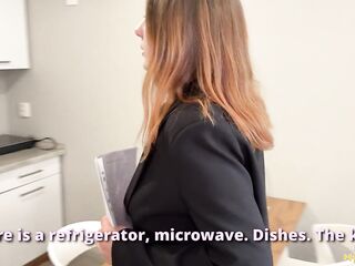 I banged an estate agent hard cuz that babe overcharged for her service