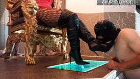 Mistress Luciana The Boot Shine Service Part 2