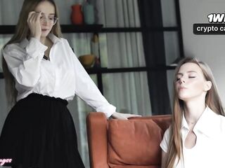 From Yelling to Snatch Licking - Boss Polly Yangs & Arina Fox Ring the Sex Bell