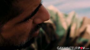 Hardcore outdoor ass pounding by military studs Manuel Skye and Ryan Bones