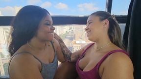 HOT AND SENSUAL KISSES FOR NEIGHBORS TO SEE - BY ROSALIA AND VERONICA LINS - PART 1