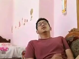 Indonesian Nerd Masturbating Indo Coli Solo