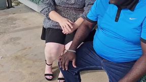 Curious Encounter: A Stranger's Bold Move at the Bus Stop - Big Curves and Unexpected Moments