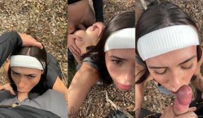 hentaileah sneaky sex in the woods porn video