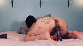 Tina Writing on My Body Whore a Black Without Condom Slut Bitch Offered