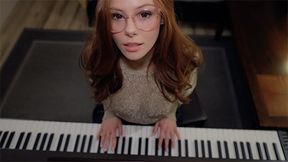 Music Is Fun When A Student Has No Panties Piano Lessons Sex With Teacher Cum On Face With Gorgeous Girl