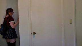 College Cumslut Begs For Facial