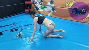 Face sitting match with ropes