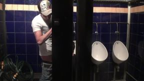 Dick sucker on glory holes in the toilet