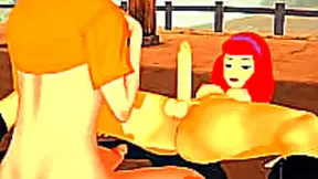Daphne Velmas Steamy Futanari Encounter in 3D Scooby-Doo Hentai Fantasy