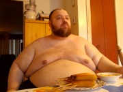 SSBHM Eating corndogs