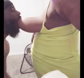 SOFT NATURAL TITS HANGS WHILE GETTING SUCKED AND LICKED!!!!!!!!!!!