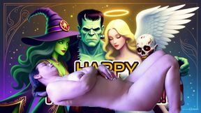 INCREDIBLE HALLOWEEN SEX WITH ADAMANDEVE AND LUPO