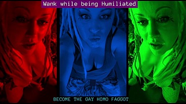 Wank while being Humiliated GAY HOMO FAG AUDIO by Goddess Lana