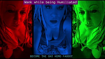 Wank while being Humiliated GAY HOMO FAG AUDIO by Goddess Lana