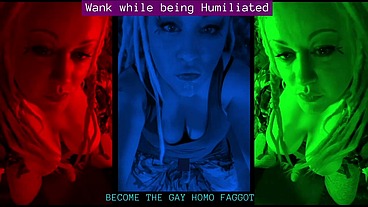 Wank while being Humiliated GAY HOMO FAG AUDIO by Goddess Lana