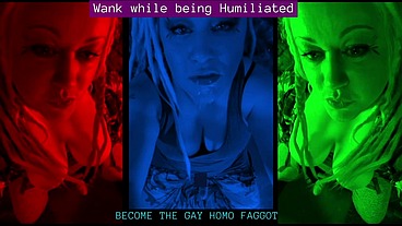 Wank while being Humiliated GAY HOMO FAG AUDIO by Goddess Lana