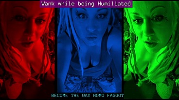Wank while being Humiliated GAY HOMO FAG AUDIO by Goddess Lana