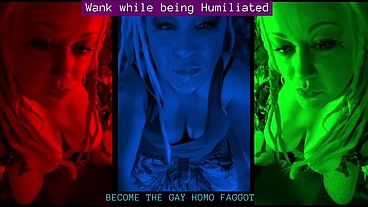 Wank while being Humiliated GAY HOMO FAG AUDIO by Goddess Lana