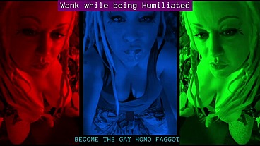 Wank while being Humiliated GAY HOMO FAG AUDIO by Goddess Lana