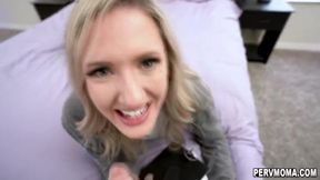 Desperate stepmom having sex with her stepson