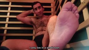 Step dad sweats in sauna stuffed between hungry naked men his closet gay husband burns up