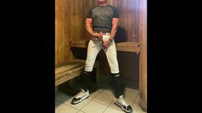 Jacked Baseball Player Jockdad87 Edges in the Sauna Again