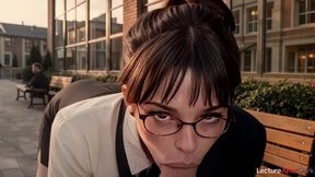this new teacher is very strict, and i had to retake the exam. i had sex with her and passed the exam with flying colors[ai]