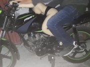 I fuck my sex doll on the motorcycle
