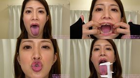 Minaho Ariga - Erotic Long Tongue and Mouth Showing - MOV