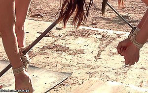 Big cock hunter fuck sluts in a desert