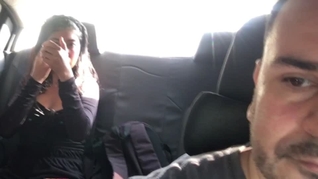 Sexy secretary in my taxi