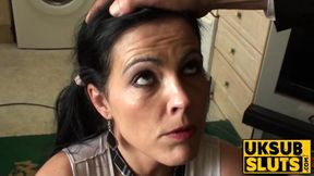UKSubSluts com - English MILF gets her ass stretched with rough anal