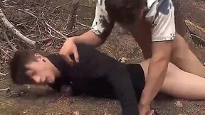 Raunchy Outdoor Gay Fornication in the Woods