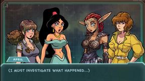 Nude Redhead Lara Croft Meets Funny Machine in Akabur's Hentai Anime Adventure