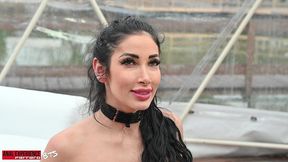 bts of the scene: the amazing clea gaultier come to italy to get her first anal experience, total anal, 0% pussy, atm, monster gape, creampie.