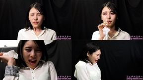 Mikana Mii - CLOSE-UP of Japanese cute girl SNEEZING- MOV