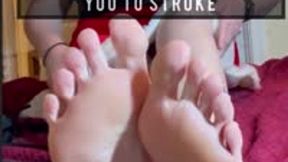 ASMR Big Feet Encouraging JOI Showing You How I Want You To Stroke
