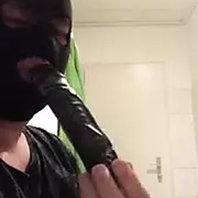 Me deepthroating with big dildo