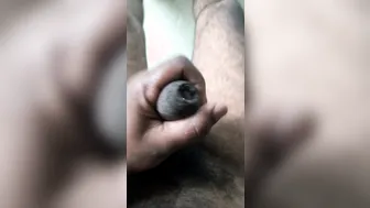 Desi twink handjob and cumshot outdoors in Hyderabad