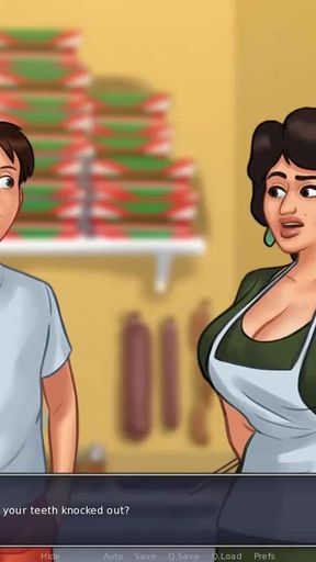 Memorable moment from "Summertime Saga: Hot Italian MILF From The Pizzeria - Ep55"