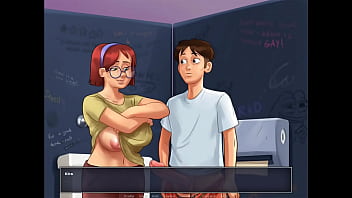 Summertime Saga Cap 31 - mi amiga me muestra sus tetas en el ba&ntilde_o