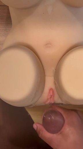 Must-see moment from &quot;Crossdresser Prematurely Ejaculates On Sex Doll After Edging For Hours&quot;