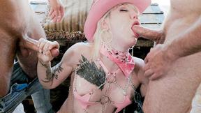 ”Big Titted transgender Lena Moon takes 2 dicks in a hardcore threesome”