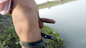 Indian Men Playing with Big Cock Big Dick in Outdoor